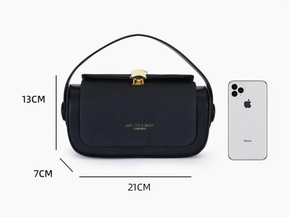 2025 New Korean Style Fashionable High-end Small Square Bag Women's Spring and Summer Shoulder Crossbody Bag Texture Crossbody Bag - Image 2