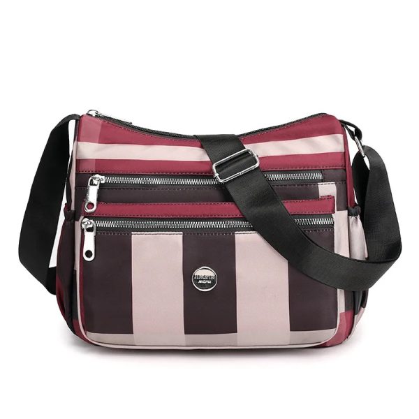 Chic Waterproof Plaid Multi Pocket  Bag - Image 2