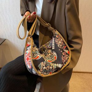 Chic Waterproof Plaid Multi Pocket  Bag