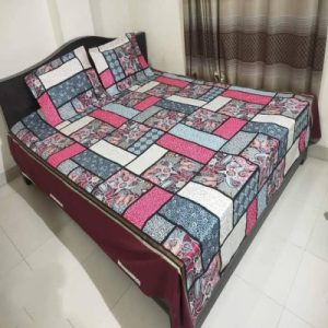 টুয়েল কটন বেডশীট (কোল কভার সহ )