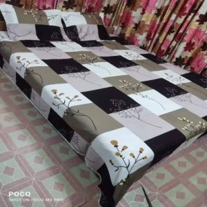 টুয়েল কটন বেডশীট (কোল কভার সহ )