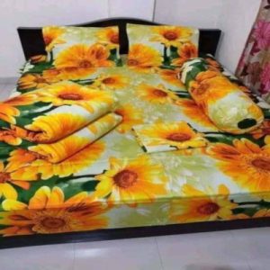 টুয়েল কটন বেডশীট (কোল কভার সহ )