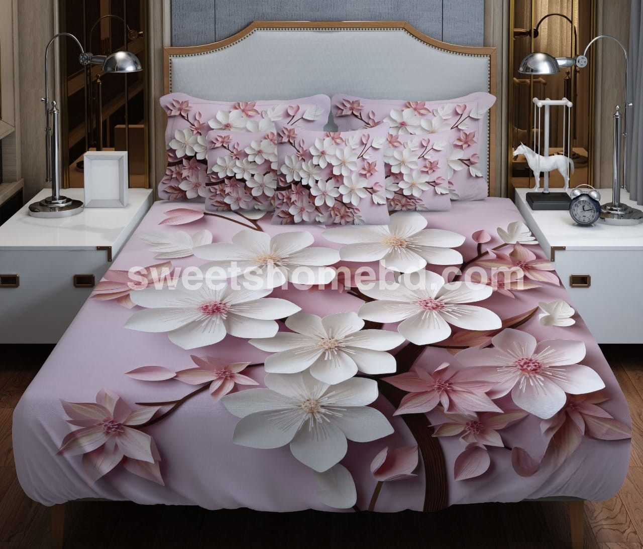 জাদুকরী ডিজাইনের 3D বেডশিট