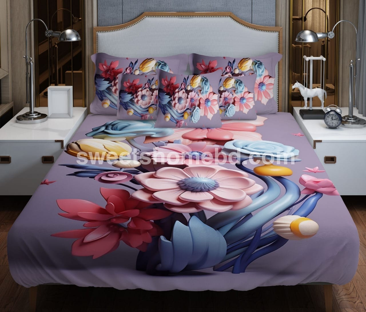 জাদুকরী ডিজাইনের 3D বেডশিট