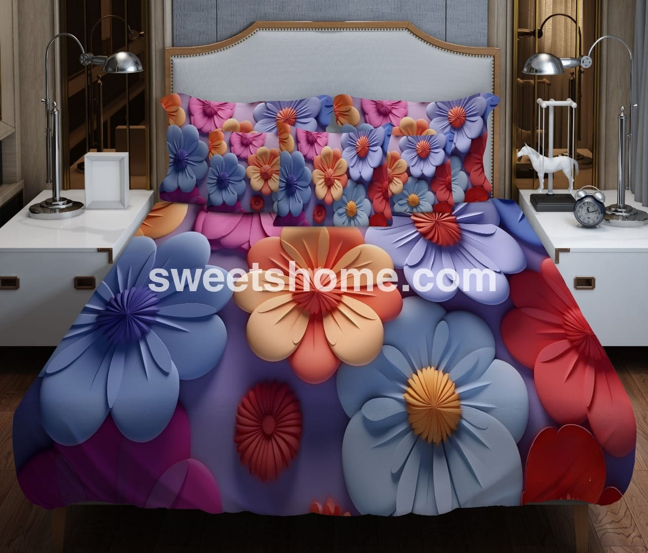 জাদুকরী ডিজাইনের 3D বেডশিট