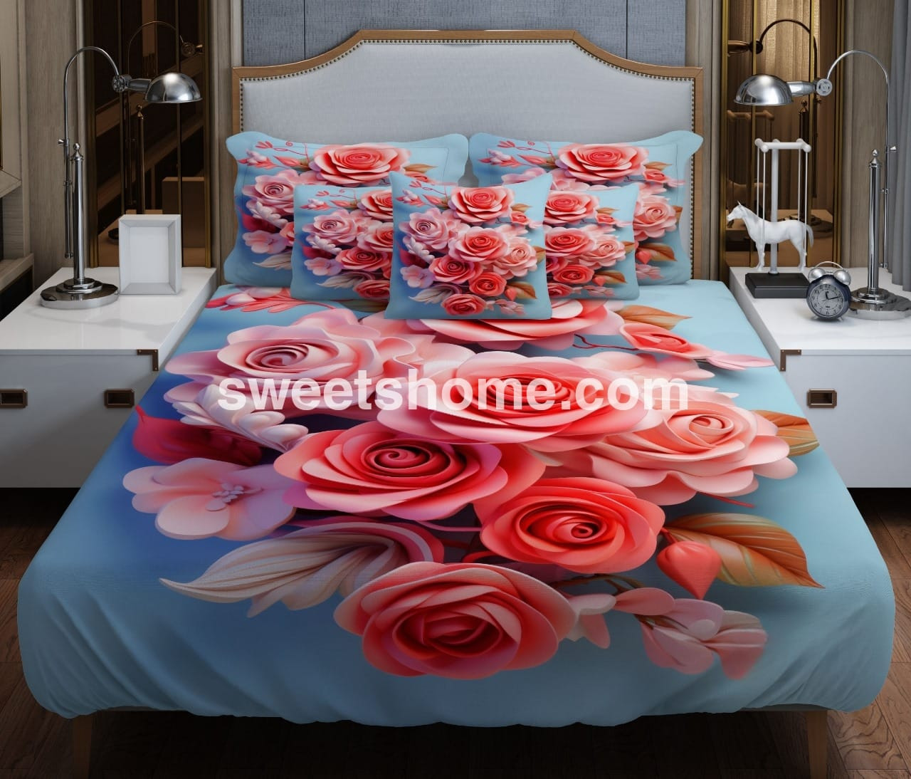 জাদুকরী ডিজাইনের 3D বেডশিট