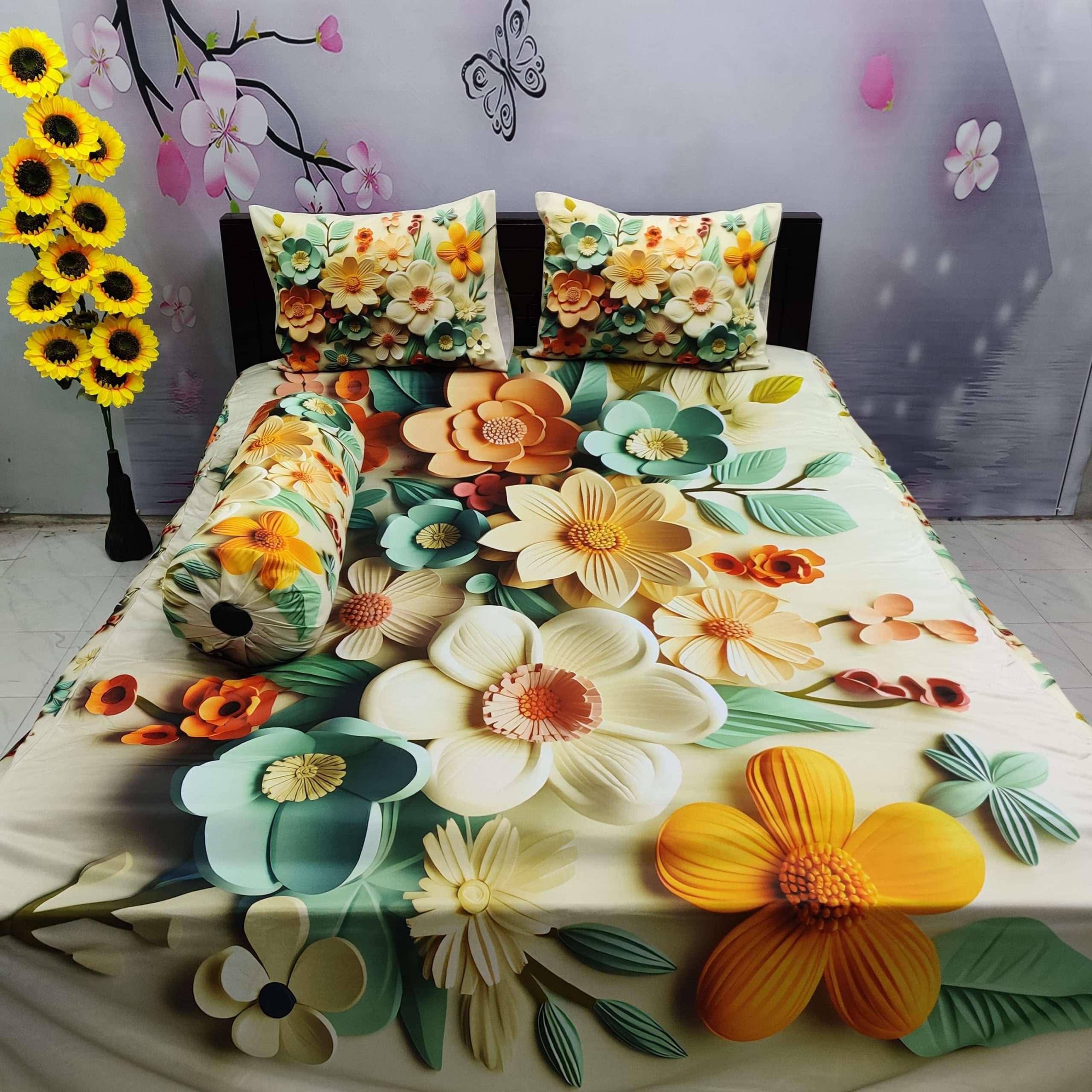 জাদুকরী ডিজাইনের 3D বেডশিট