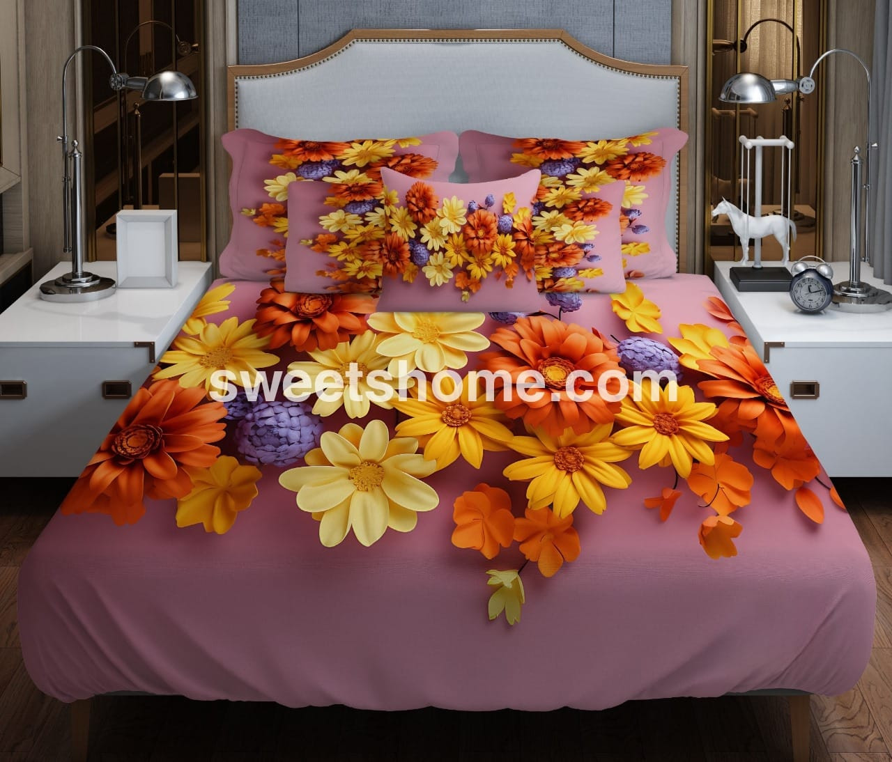 জাদুকরী ডিজাইনের 3D বেডশিট