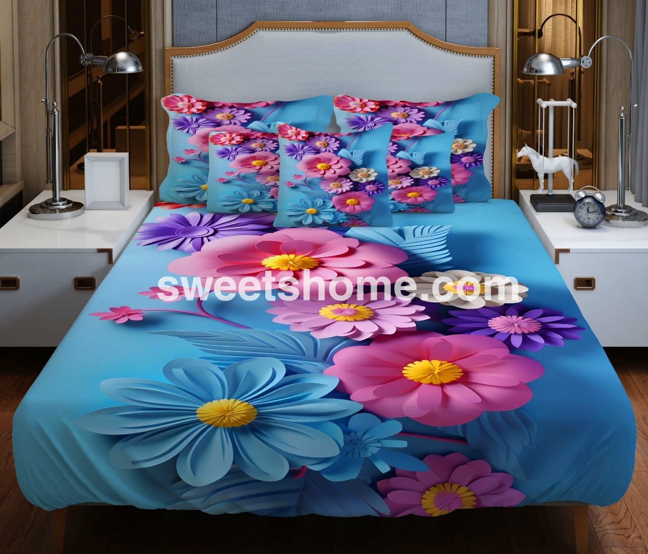 জাদুকরী ডিজাইনের 3D বেডশিট