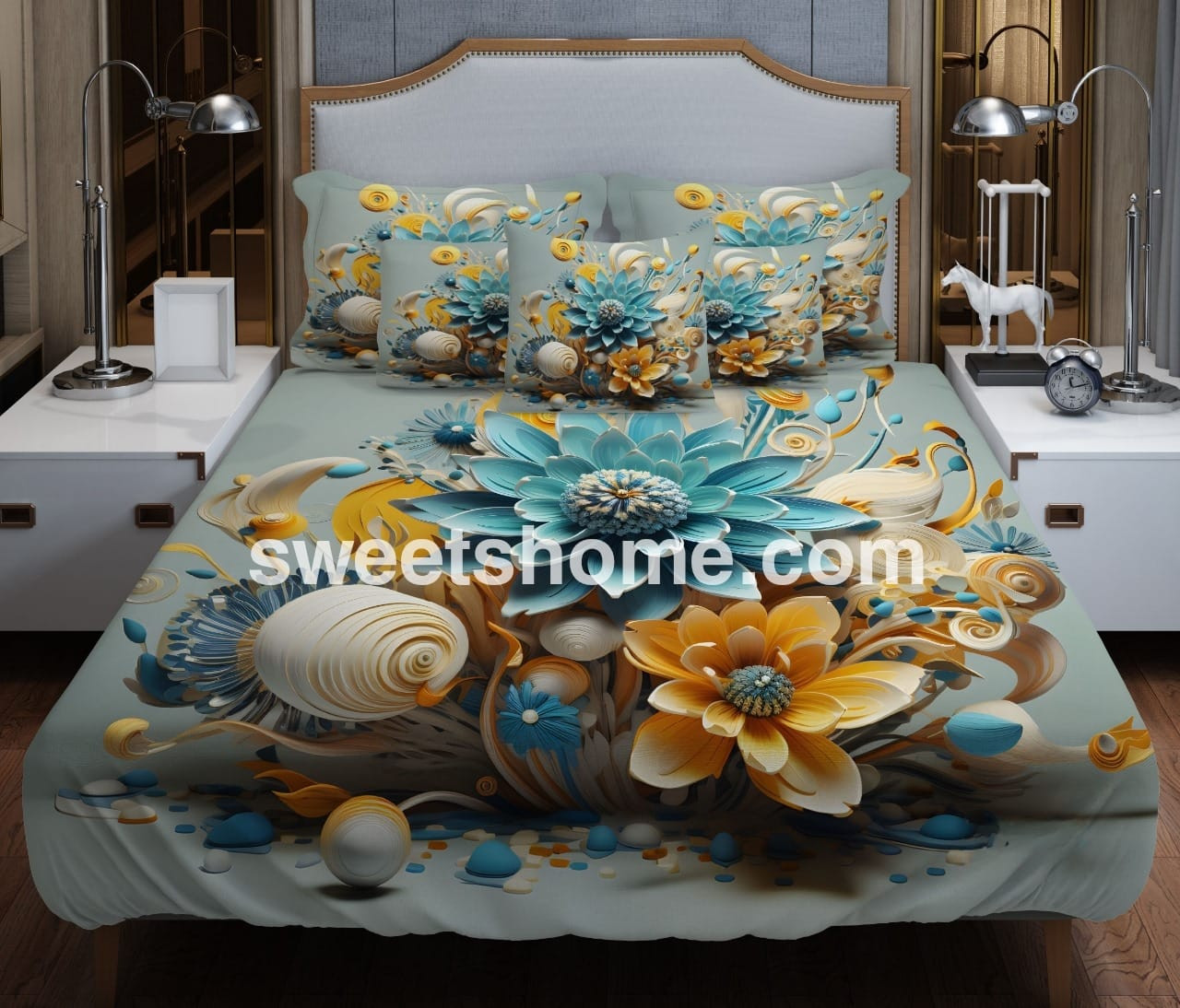 জাদুকরী ডিজাইনের 3D বেডশিট