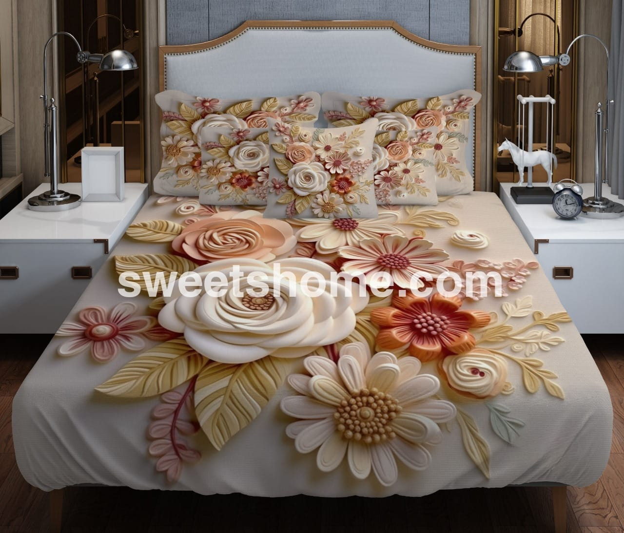 জাদুকরী ডিজাইনের 3D বেডশিট