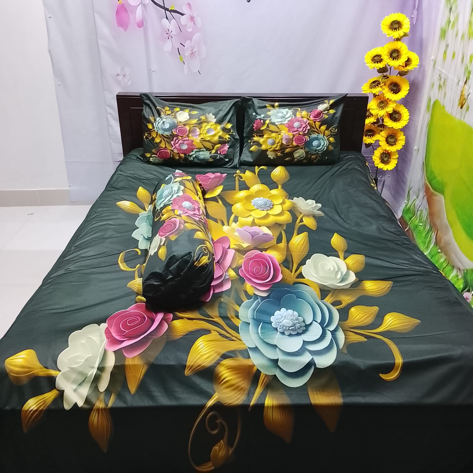 জাদুকরী ডিজাইনের 3D বেডশিট