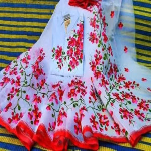 স্কিন প্রিন্ট শাড়ি ও পাঞ্জাবি