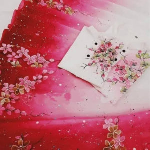 স্কিন প্রিন্ট শাড়ি ও পাঞ্জাবি