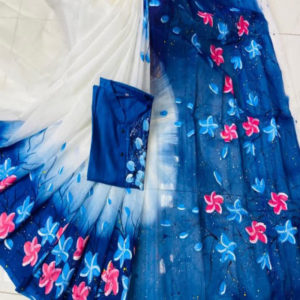 স্কিন প্রিন্ট শাড়ি ও পাঞ্জাবি