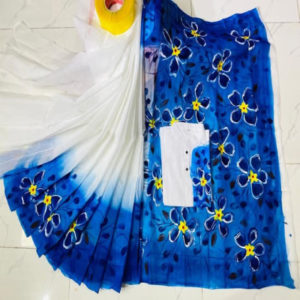 স্কিন প্রিন্ট শাড়ি ও পাঞ্জাবি