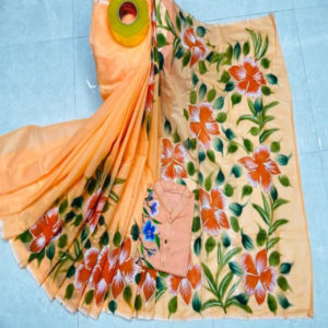 স্কিন প্রিন্ট শাড়ি ও পাঞ্জাবি